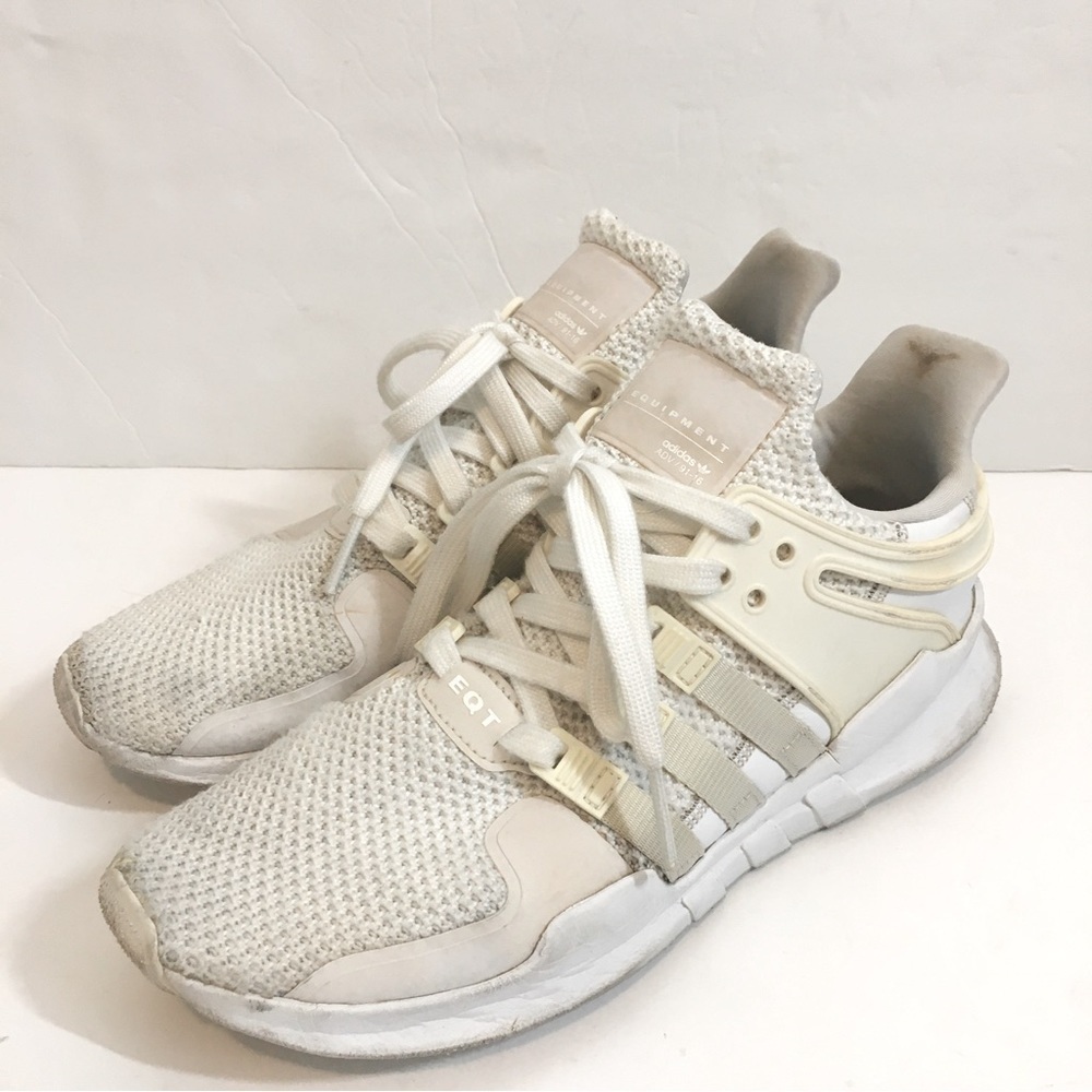 Adidas Mens Shoes EQT Support Adv Snake Lace Up Cream White Causal Sneakers